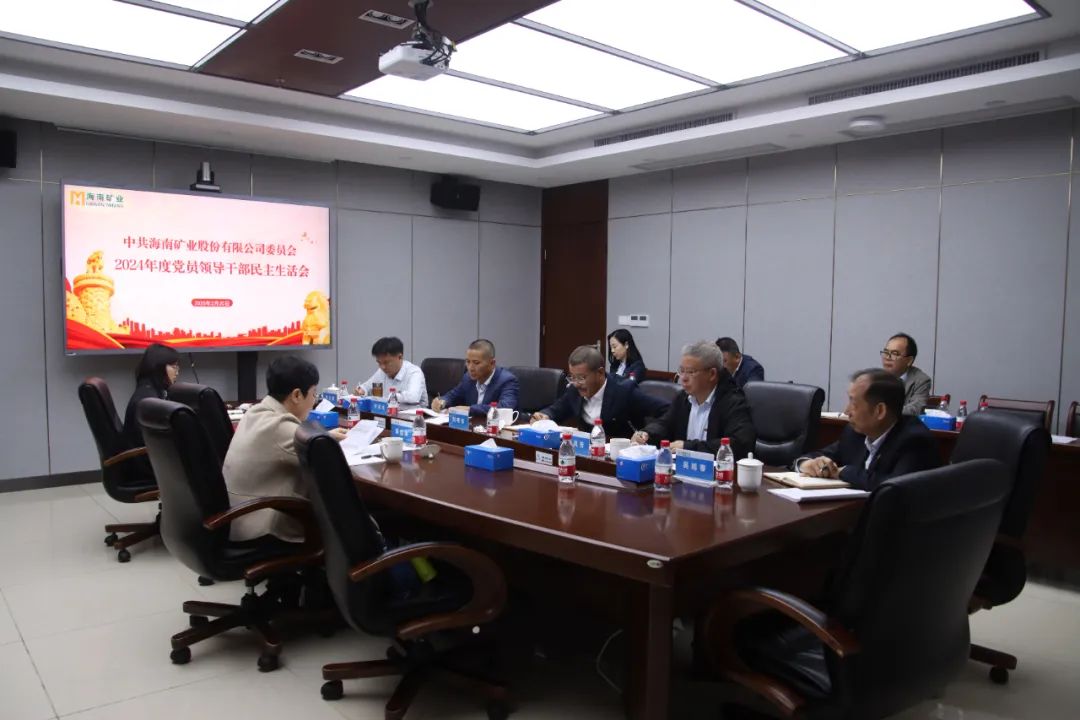 海南矿业党委召开2024年度民主生活会